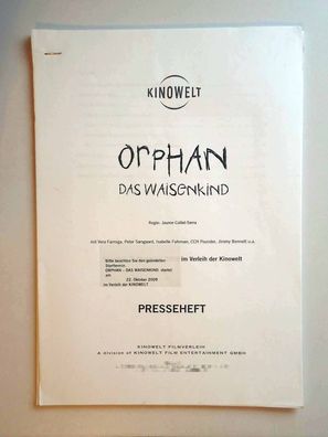 Orphan - Das Waisenkind - Vera Farmiga - Peter Sarsgaard - Presseheft