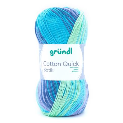 100 g Gründl Cotton Quick Batik Farbverlauf 100% Baumwolle