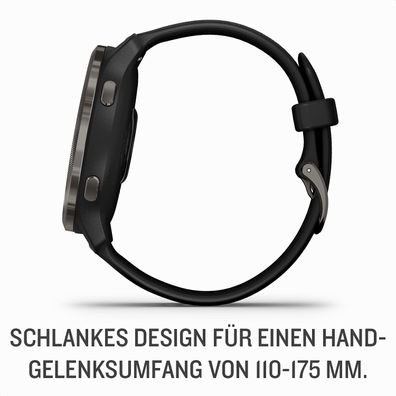 Garmin Fitness und Gesundheits Smartwatch Venu 2S Grey + Slate