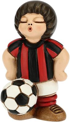 Thun Junge Fußballer rot/ schwarz aus Keramik 4,5 x 4,5 x 7 cm h F2825C90B