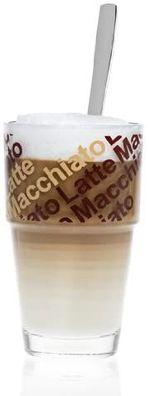 Leonardo Cafe Latte Set SOLO 4-teilig 410 ml braun