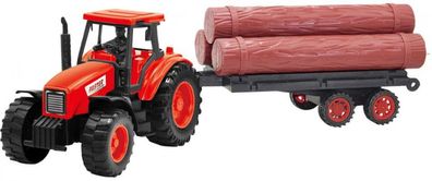 Traktor Farm Anhänger Junior 40 X 9 X 12 Cm Rot 2-Teilig