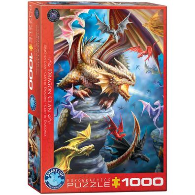 EuroGraphics 6000-5475 Drachen Clan von Anne Stokes 1000-Teile Puzzle