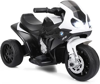 6V Elektro Motorrad mit Musik und Scheinwerfer, Dreirad Kindermotorrad bis 3km/ h