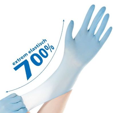Hygostar Nitril-Handschuhe "Safe Super Stretch" Blau | 100 Stück