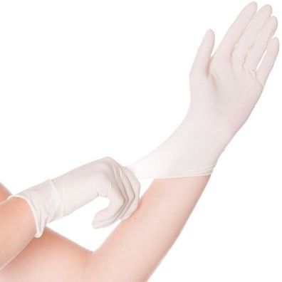 Hygonorm Latex-Handschuhe "Skin" Weiß | 100 Stück