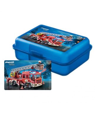 Playmobil Brotdose Firemen Polypropylene Brotzeitdose Sandwichbox Lunchbox