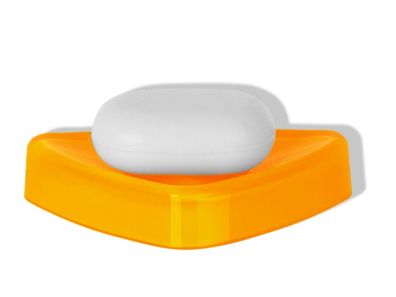 Spirella Trix Acrylic WC Bürstengarnitur Safran Gelb Swiss Design Safran Yellow 