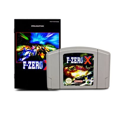 N64 Spiel F-ZERO X + Anleitung