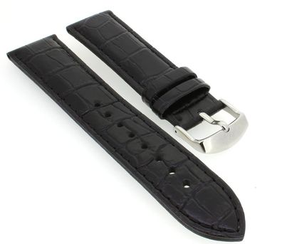 Casio Edifice Ersatzband| Leder Uhrarmband schwarz 22mm Casio EFR-524L