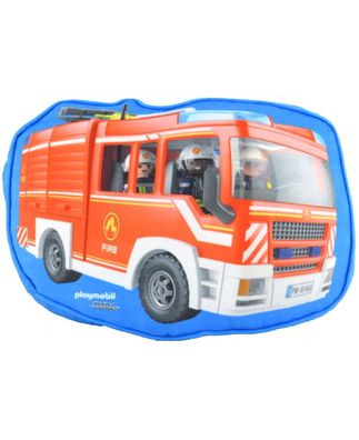 Playmobil Kissen Firemen ca 26x39cm Plüschkissen Dekokissen Plüsch Feuerwehr