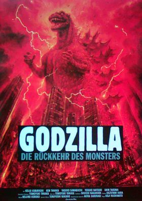 Godzilla - Shin Takuma - Ken Tanaka - Filmposter gerollt A3 29x42cm