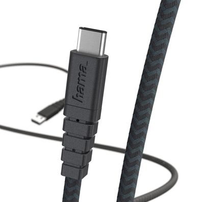 Hama "Extreme" Type C Ladekabel USB A auf USB C Schwarz 1,4m 480 Mbit/ s Samsung
