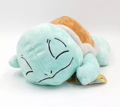 Pokemon Sleeping Shiggy Squirtle Stofftier Anime Plüsch Figur 26 cm NEU