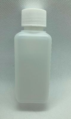 10 Stück Kunststoffflaschen 100ml mit Schraubverschluss Viekantflasche, Flasche