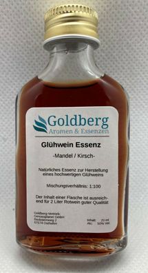 Glühwein Essenz Mandel Kirsch natürliches Aroma - Rotwein & Likör 250 ml