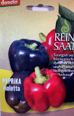 Paprika Violetta - Samen - Demeter Saatgut - aus biologischem Anbau Paprika Bio