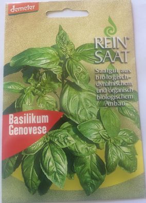 Basilikum Genovese Saatgut - Demeter - Samen aus biologischem Anbau Bio Saat