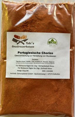 Portugiesische Chorizo Gewürzmischung 100gr - Wurstherstellung - ohne Pökelsalz