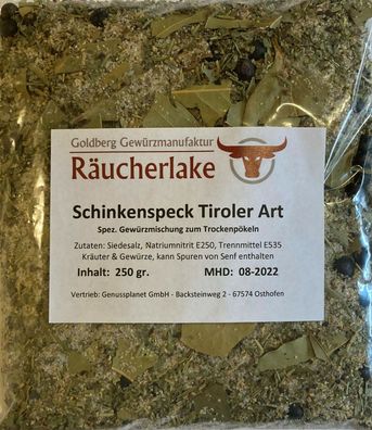 Schinkenspeck Tiroler Art 1Kg Pökelmischung Pökelsalz Räuchern Trockenpökeln