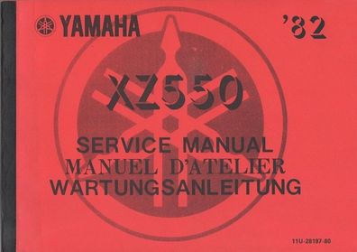 Reparaturanleitung Yamaha XZ 550, Motorrad, Oldtimer