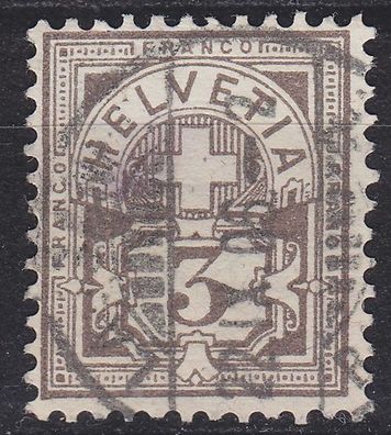 Schweiz Switzerland [1882] MiNr 0051 Y a ( O/ used )