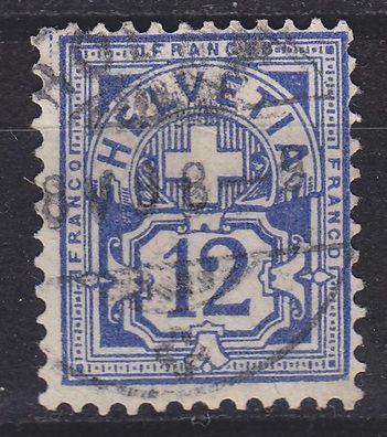 Schweiz Switzerland [1882] MiNr 0055 Y a ( O/ used )