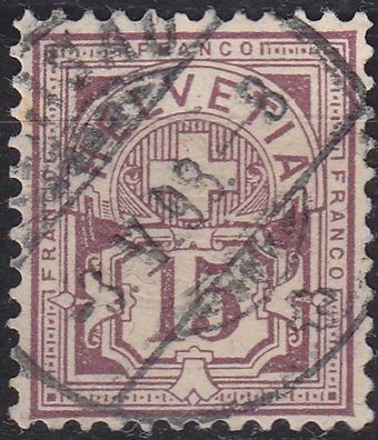 Schweiz Switzerland [1882] MiNr 0057 Y a ( O/ used )