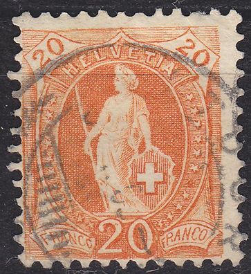 Schweiz Switzerland [1882] MiNr 0058 Y D c ( O/ used )