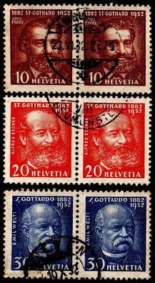 Schweiz Switzerland [1932] MiNr 0259-61 ( O/ used ) [01] Paare