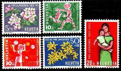 Schweiz Switzerland [1962] MiNr 0758-62 ( * */ mnh ) Pro Juventute