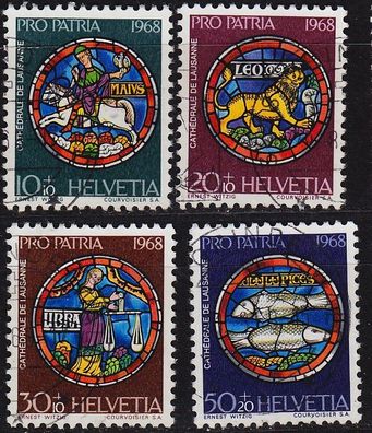 Schweiz Switzerland [1968] MiNr 0874-77 ( O/ used ) Pro Patria