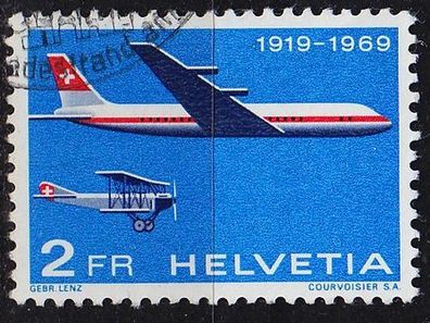 Schweiz Switzerland [1969] MiNr 0899 ( O/ used ) Flugzeuge