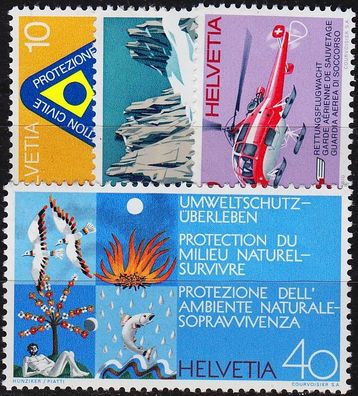 Schweiz Switzerland [1972] MiNr 0975-78 ( * */ mnh )