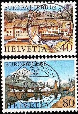 Schweiz Switzerland [1977] MiNr 1094-95 ( O/ used ) CEPT