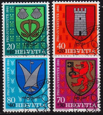 Schweiz Switzerland [1981] MiNr 1210-13 ( O/ used ) Wappen