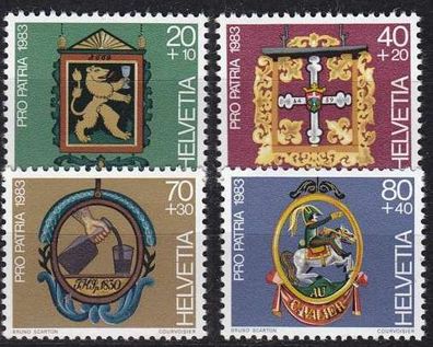 Schweiz Switzerland [1983] MiNr 1251-54 ( * */ mnh ) Pro Patria