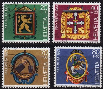 Schweiz Switzerland [1983] MiNr 1251-54 ( O/ used ) Pro Patria