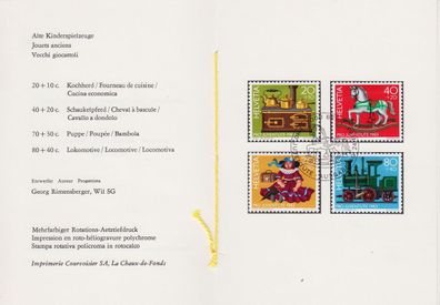 Schweiz Switzerland [1983] MiNr 1260-63 ( FDC ) [01] Pro Juventute PTT Faltblatt 203