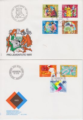 Schweiz Switzerland [1985] Jahr ex ( FDC )