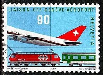 Schweiz Switzerland [1987] MiNr 1338 ( O/ used ) Flugzeuge