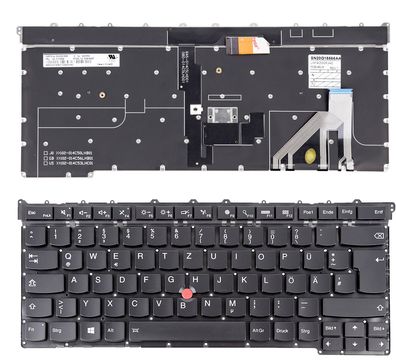 Tastatur Lenovo ThinkPad X1 Carbon 3 Gen. 2015 20BS 20BT DE beleuchtet Backlit