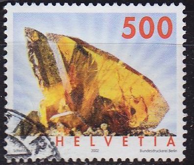 Schweiz Switzerland [2002] MiNr 1809 A ( O/ used ) Mineralien