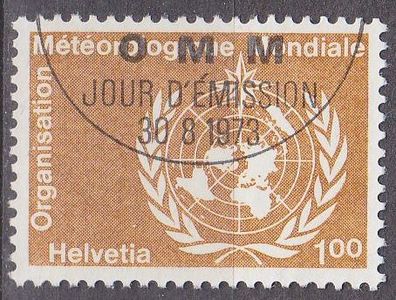 Schweiz Switzerland [OMM/ WMO] MiNr 0013 ( O/ used )