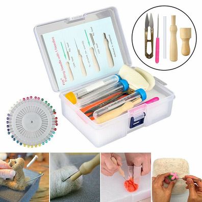 Nadelfilz Starter Set Kit Wollfilz Werkzeuge Matte Diy Handicraft Making Supply