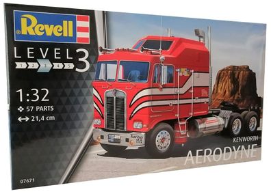 Revell 07671 Kenworth Aerodyne Modellbausatz Lastkraftwagen, 57 Teile, Maßstab 1