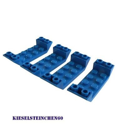 22889 6188643 LEGO® Schrägstein 2x6 invertiert blau 4 Stück NEU