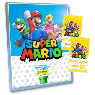 Super Mario Karten - Trading Cards (2022) - 1 Sammelmappe + 2 Booster