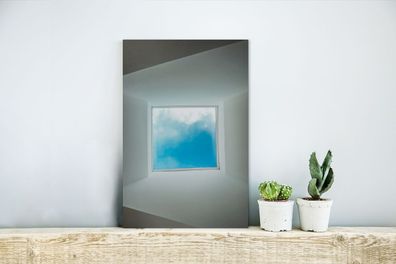 Glasbilder - 20x30 cm - Minimalistischer Blick aus dem Fenster (Gr. 20x30 cm)