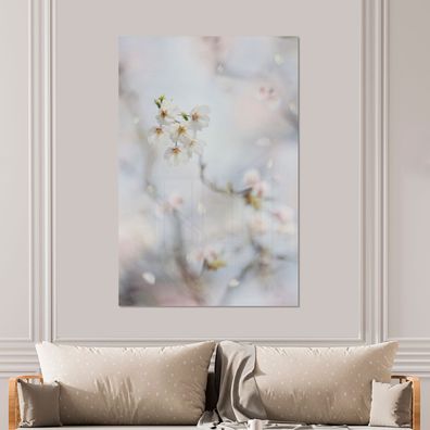 Glasbilder - 100x150 cm - Sakura - Abstrakt - Farben (Gr. 100x150 cm)